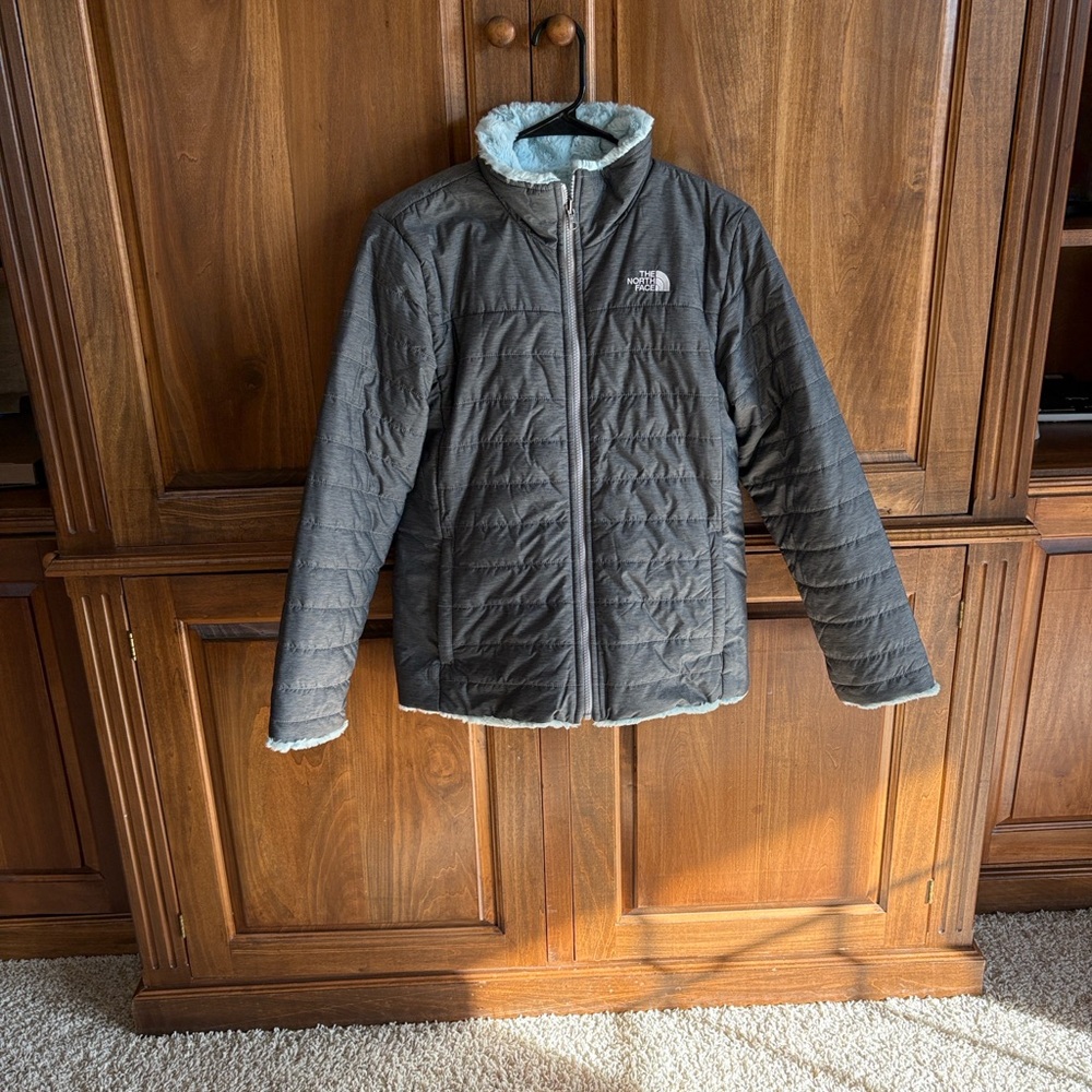 Girls reversible North Face coat
